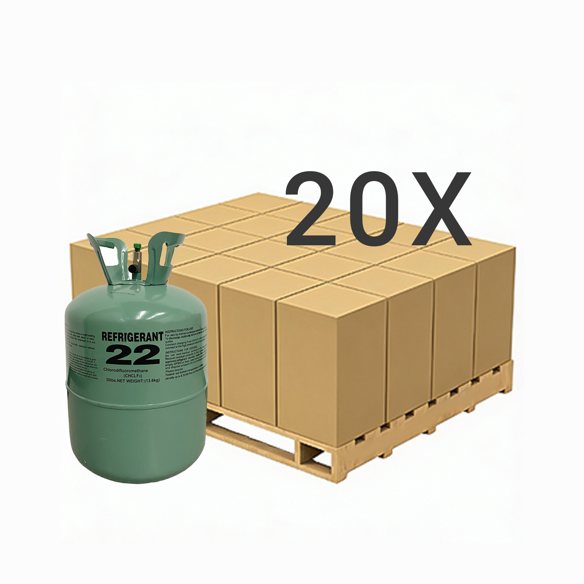 30 lb R22 — 20 Cylinders