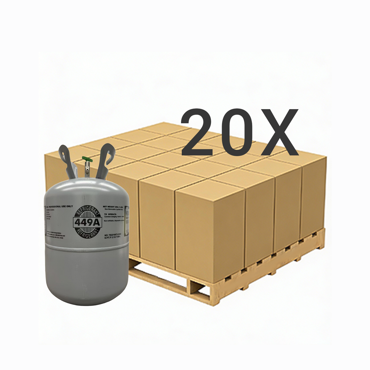 25 lb R449A — 20 Cylinders
