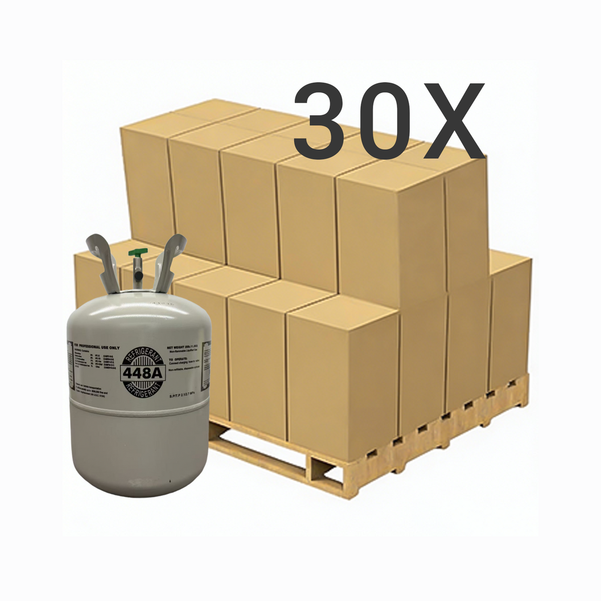 25 lb R448A — 30 Cylinders