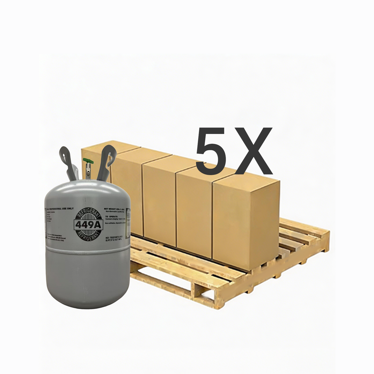 25 lb R449A — 5 Cylinders